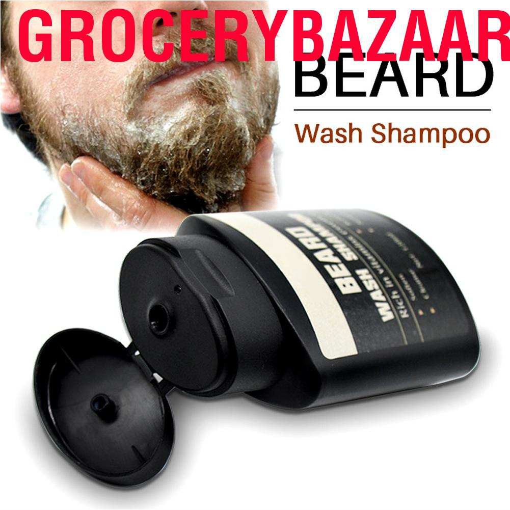 Grocerybazaar 120ml Beard Wash Shampoo Deep Cleaning Moisturizing Liquid