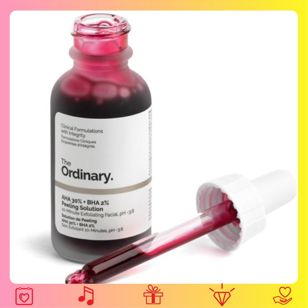 [ĐỦ BILL] Tẩy Tế Bào Chết Mặt The Ordinary AHA 30% + BHA 2% Peeling Solution 30ml [AUTHEN]