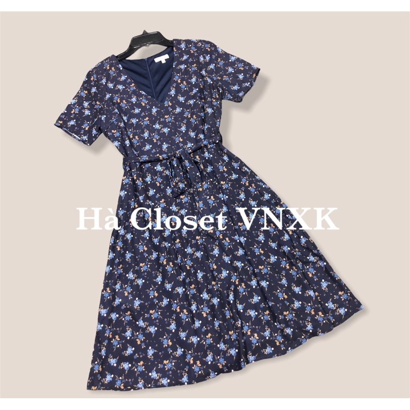 Đầm Voan Hoa Kèm Thắt Lưng Xinh