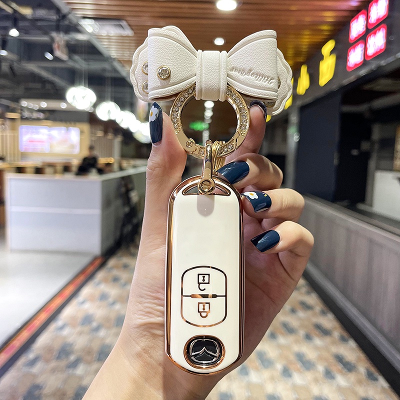 Vỏ Chìa Khóa Điều Khiển Từ Xa Cho Mazda 2 3 5 6 Atenza Axela Demio CX-4 CX-5 CX5 CX-3 CX7 CX-9 2015 2016 2017 2018 2019 MX-5 Atenza Mazda 3 Escala CX-30