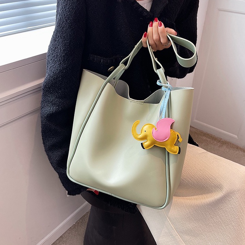 Túi IELGY đeo vai sức chứa lớn có móc khóa hoạt hình dành cho nữ