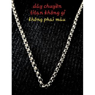 Dây chuyền nam titan đeo không gỉ 60cm