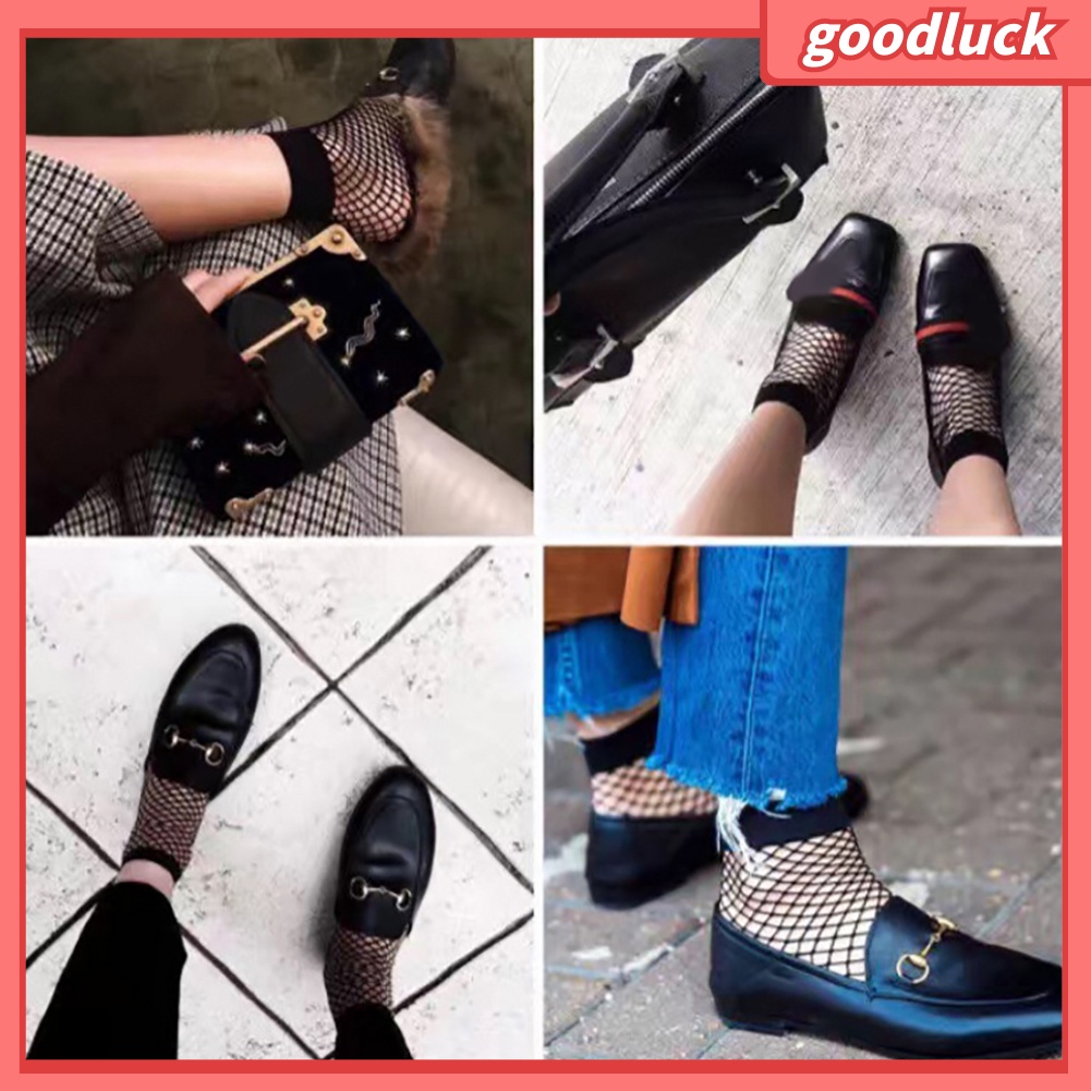 Vớ ngắn cao ngang mắt cá kiểu lưới bắt cá thời trang gợi cảm dành cho bạn nữ