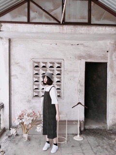 Set áo thun + yếm bi