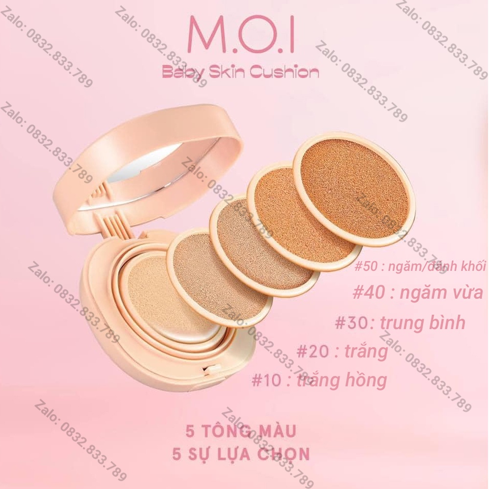 Phấn Nước Trang Điểm Cushion Hồ Ngọc Hà MOI Cosmetics 5M BABY - Kiềm Dầu Che Khuyết Điểm 【CAM KẾT HÀNG CHÍNH HÃNG®】 | BigBuy360 - bigbuy360.vn