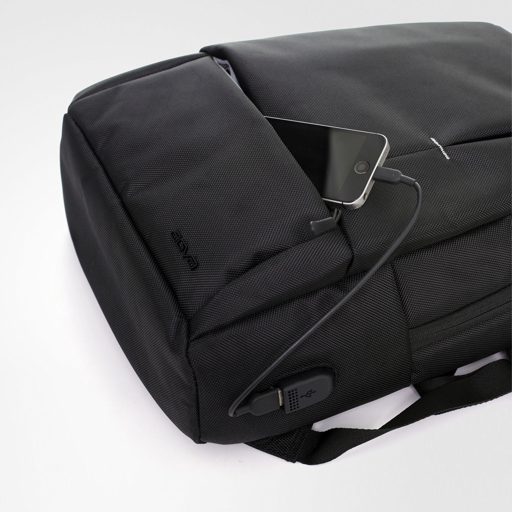 Balo thời trang, balo nam AGVA NW8023 LAPTOP màu đen dành cho máy 15.6'' form dáng trẻ trung năng động BALOCENTER