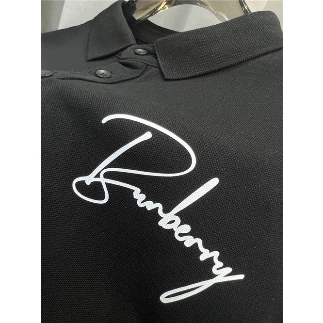 Áo Thun POLO cotton In Chữ Burberr 2022 Size S-4XL