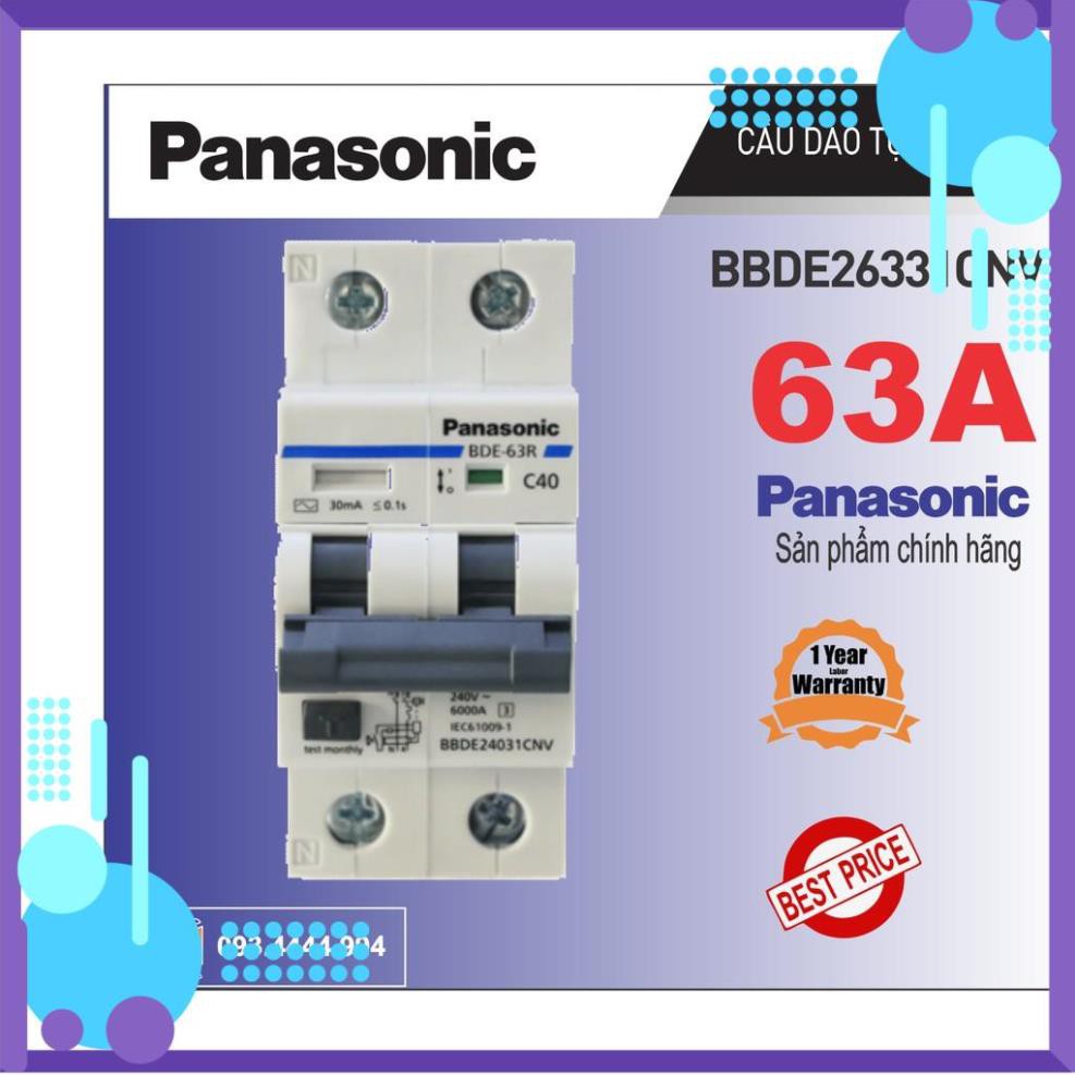 CB Chống giật, Aptomat cầu dao chống rò, cầu dao tự động 63A Panasonic