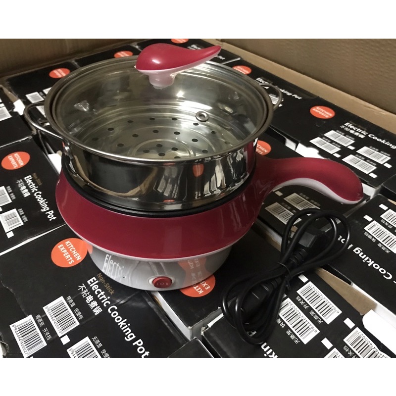Nồi điện mini đa năng có bán rời vỉ hấp và nắp vung