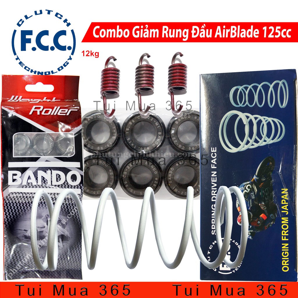 Combo Giảm Rung Đầu FCC Cho Honda AirBlade 125cc