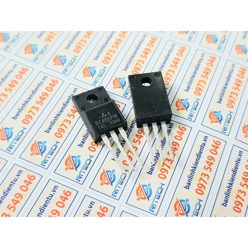 [Combo 2 chiếc] BCR16PM-14L BCR16PM Triac 700V 16A TO-220F