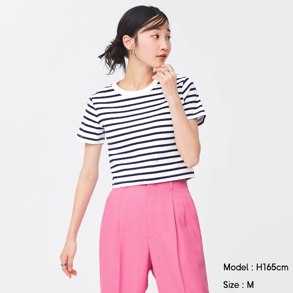 Áo thun sọc ngang GU Nhật - Mã 341705