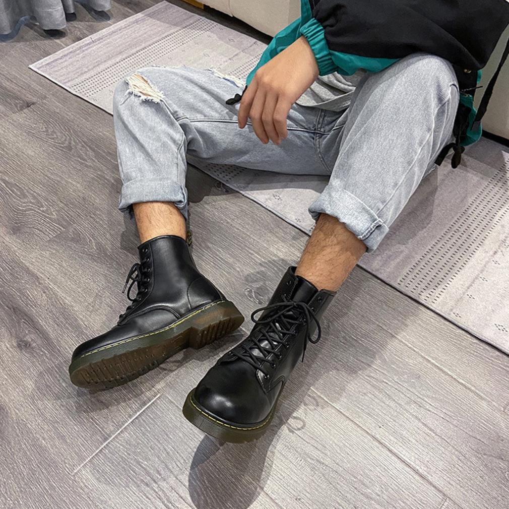 Giày boots nam nữ cao cổ trắng đen đùi trơn ulzzang cao gót giá rẻ phong cách Hàn Quốc size từ 36 đến 39 VAPIDA MS29 MSa