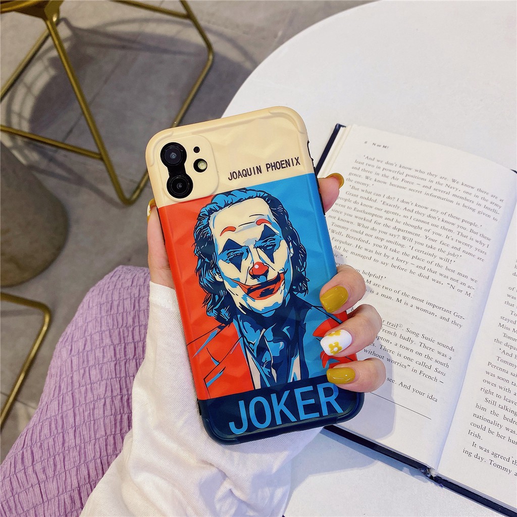 Ốp điện thoại nhựa mềm in hình nhân vật phim Joker cho iPhone11 PRO MAX 6/6s 7/8plus SE2 X/XS XR XSMAX