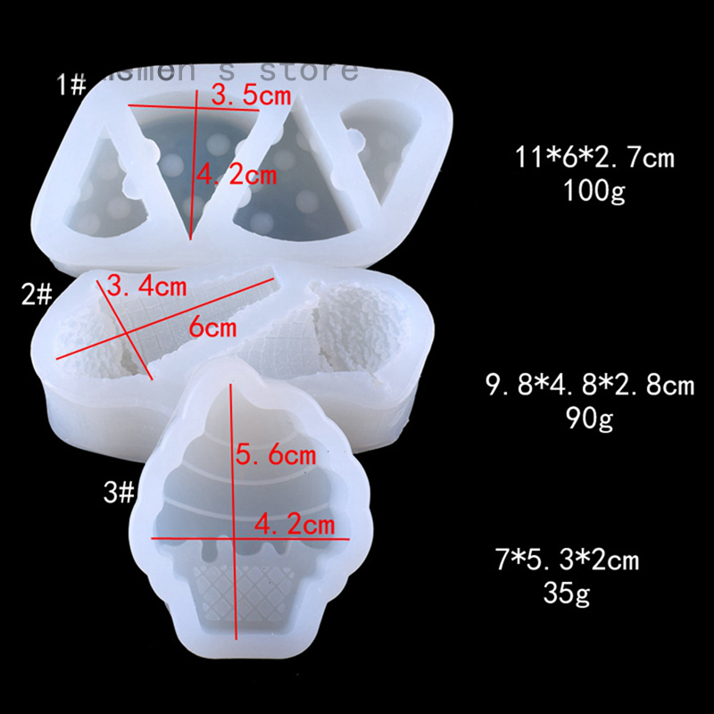 Khuôn Silicone Tạo Hình Làm Bánh / Thạch Rau Câu Hình Nón / Phô Mai Diy