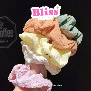 Dây, thun cột tóc vải mềm màu pastel Trendy Bliss Accessories
