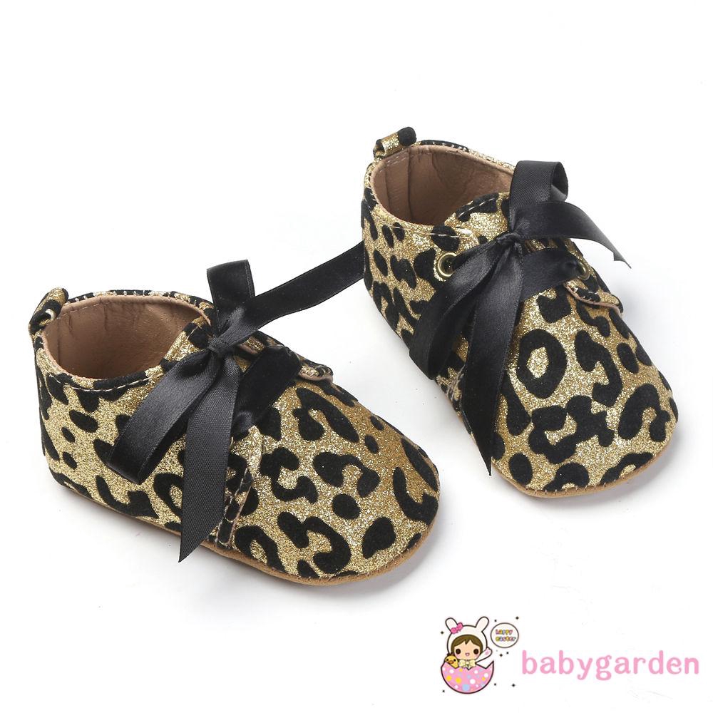 Giày thắt nơ xinh xắn cho bé gái 0-18 tháng tuổi