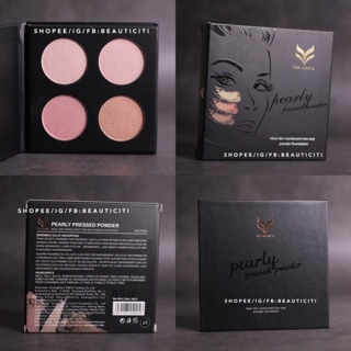 Bảng phấn bắt sáng hua mian li 4 ô pearly press powder