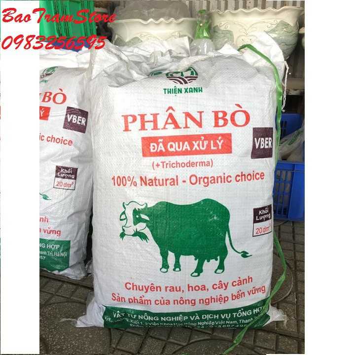 (Cực Rẻ) Phân bò sạch đã qua xử lý túi 20 dm3 - 20 lít -thietbinhavuon- phanbonhoalan.