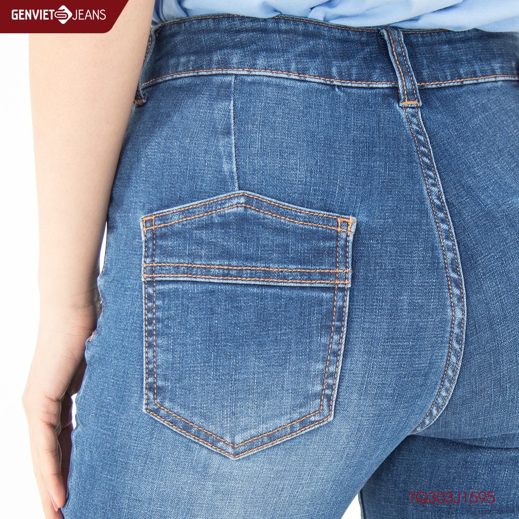 Quần Ngố Jeans Nữ TQ303J1595 GENVIET