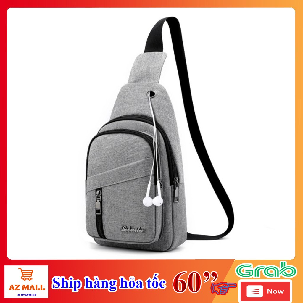 Túi đeo chéo nam TC120 Thiết kế theo Phong Cách Hàn Quốc sang trọng trẻ trung và lịch sự, Tích hợp lỗ tai nghe | BigBuy360 - bigbuy360.vn