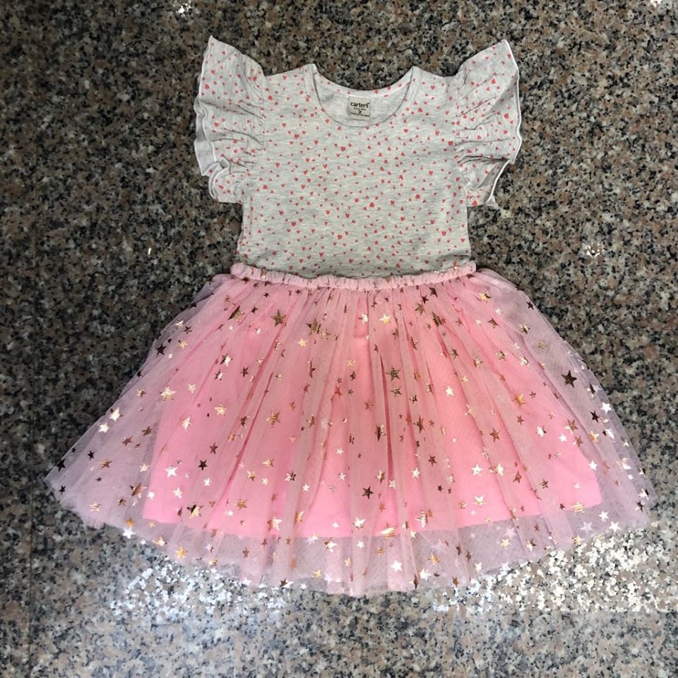 Made In Vietnam, Đầm Công Chúa, Cotton-Ren, Hàng Xuất
