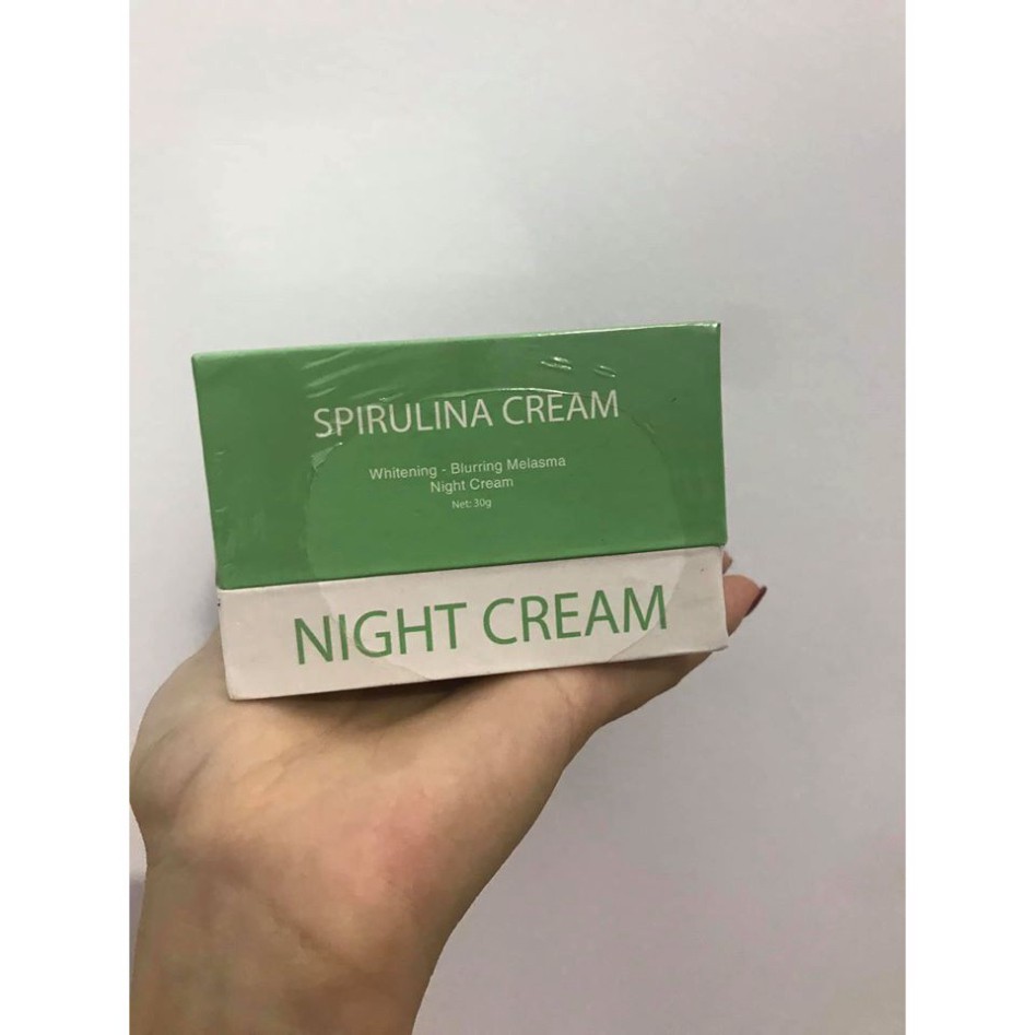 [100% Chính Hãng] kem dưỡng da ban đêm las beauty - kem nám tảo đêm las beauty SPIRULINA CREAM NIGHT CREAM  date mới