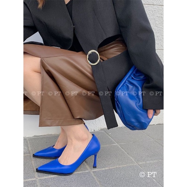 pt Giày Cao Gót 7p Viền Mũi Nhọn 7am Đế Dẻo Mềm Êm Fullbox Cao Cấp