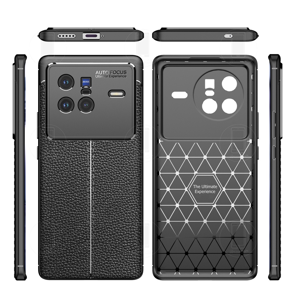 Ốp Điện Thoại TPU Mềm Kết Cấu Vải Cho Vivo X80 Pro X80Pro