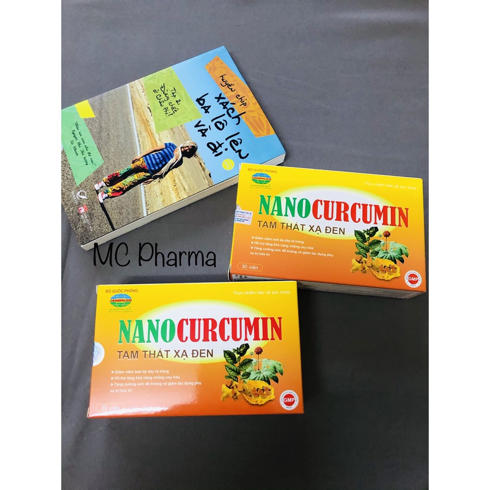 Nano Curcumin tam thất xạ đen Bộ quốc phòng hộp 30 viên