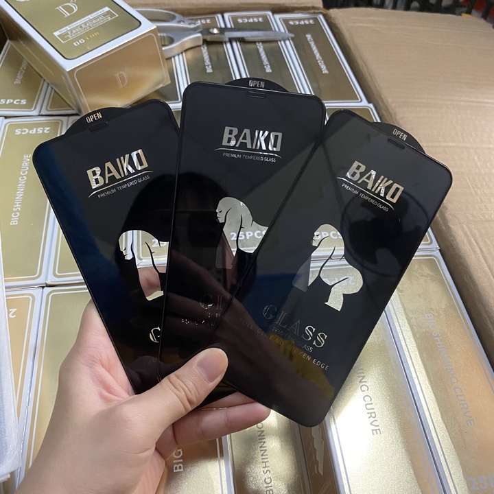 Kính cường lực iphone Kingkong BAIKO Cao cấp Chính hãng siêu mượt, siêu dẻo, chống bụi màng loa cực đỉnh - PandaCase