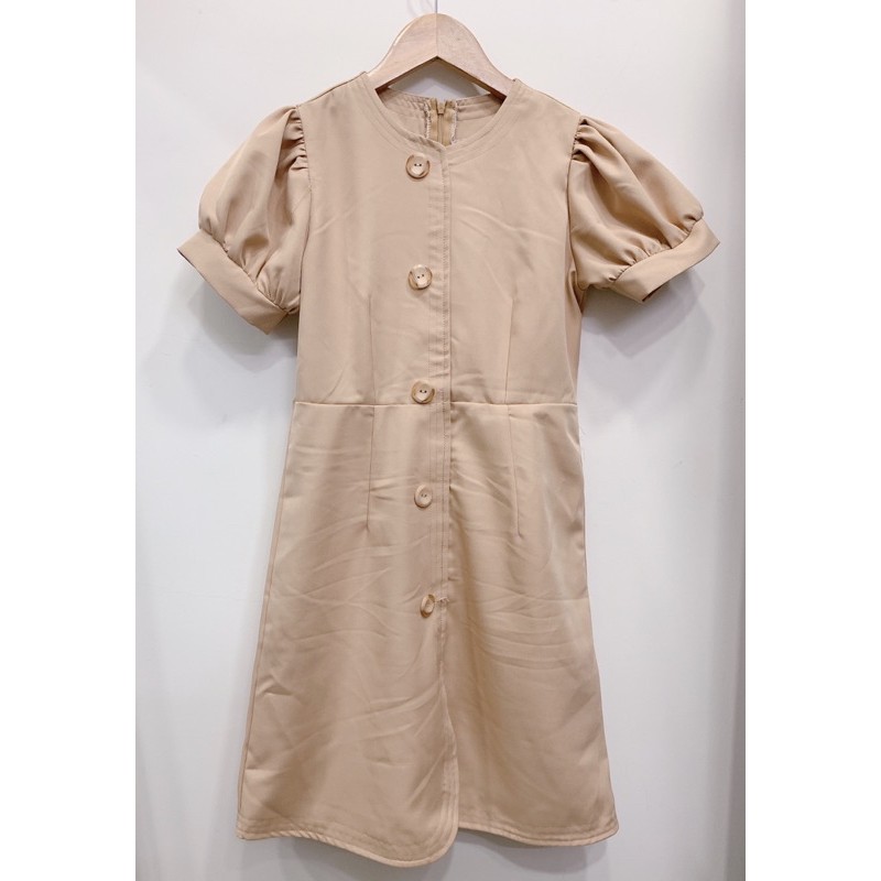 ĐẦM BASIC CÚC TO MÀU DA- HIN DRESS T170 | BigBuy360 - bigbuy360.vn