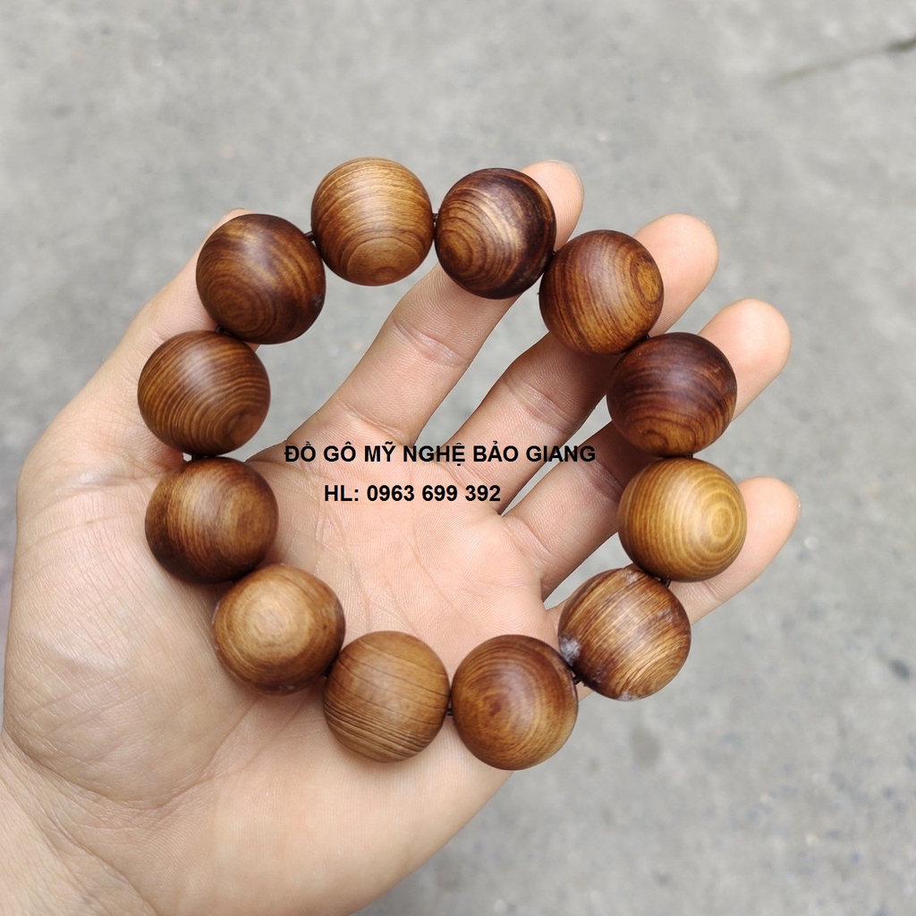 Vòng tay gô ngọc am thơm ngọt ngào 20ly