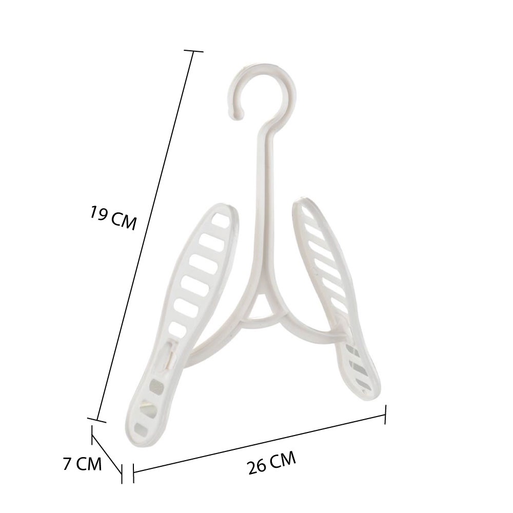 HomeBase CSP Móc treo giày bằng nhựa Thái Lan 26x19x7cm màu trắng