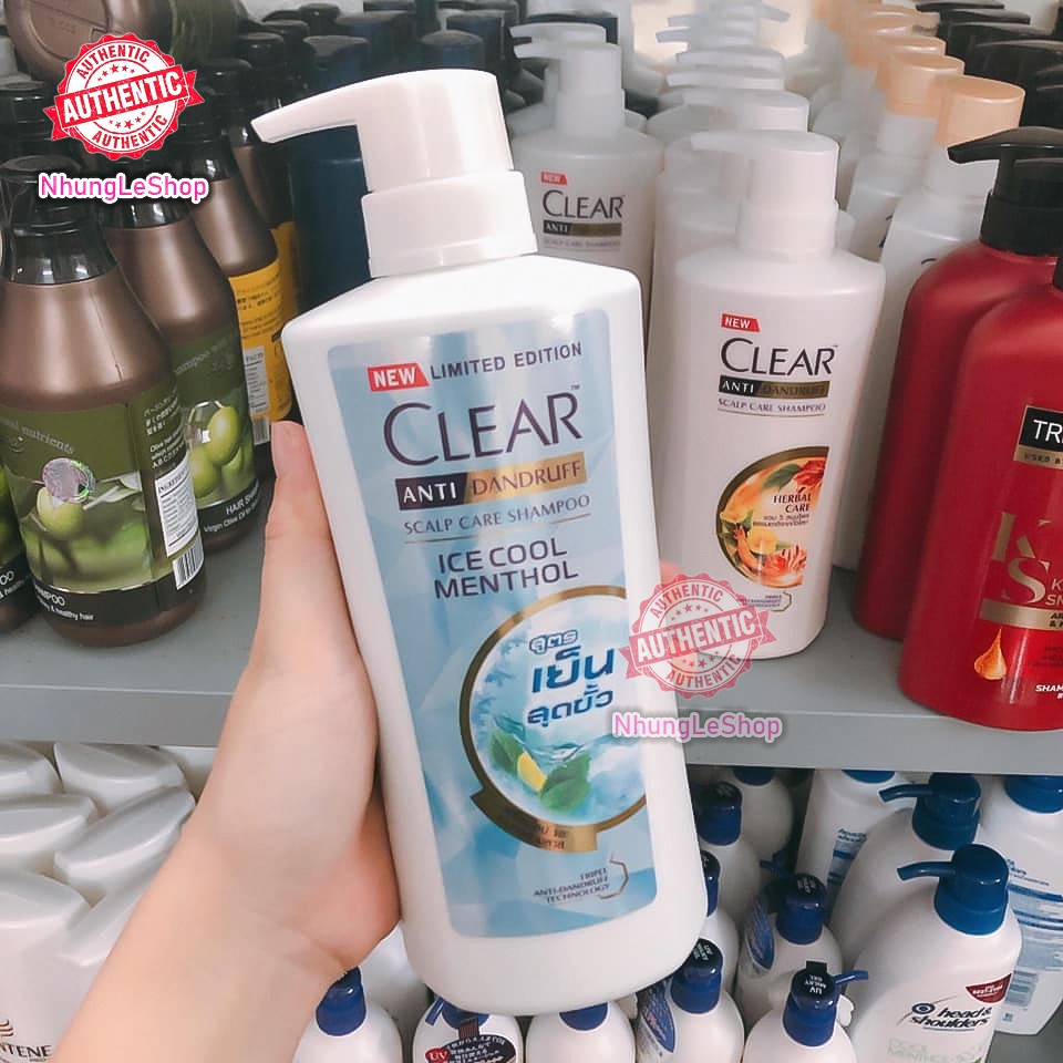 [Chuẩn Thailan] Dầu Gội Clear Men Clear Bạc Hà Thái Lan Mẫu Mới 450ml 480ml