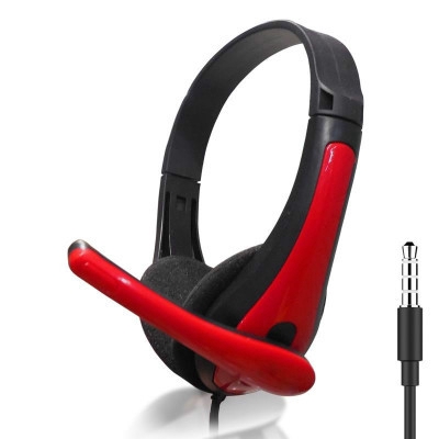 Single Plug Game Headset Headset Laptop Desktop Computer Single Hole with Wheat Mobile Phone Headset YUE
