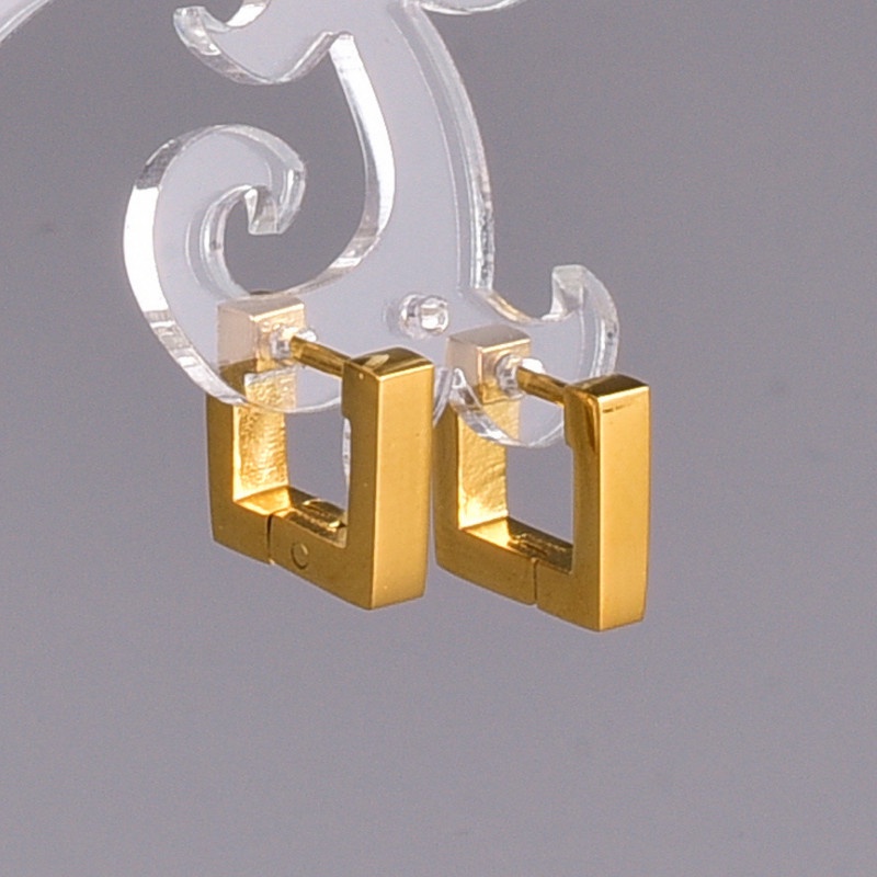 Bông Tai Khoen Hình Vuông Titan Ko Han Rỉ TT 3797