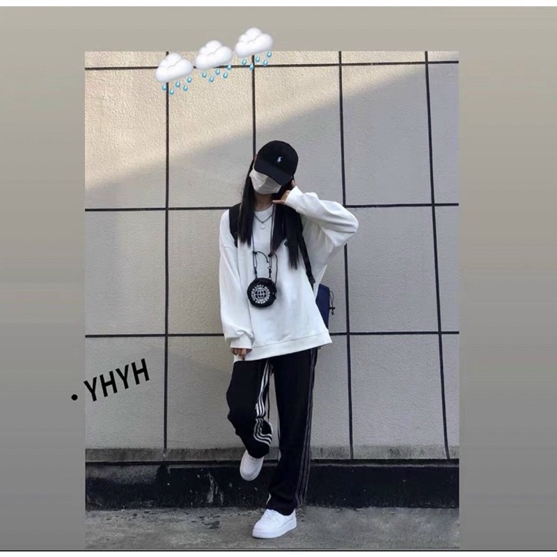 Quần ba sọc phối mí ống rộng , quần ba sọc ống rộng freesize chất dày đẹp bao đổ shop