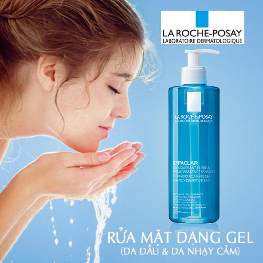 Sữa rửa mặt La Roche Posay 50ml - La Roche-Posay Effaclar Purifying Foaming dạng Gel cho da nhạy cảm