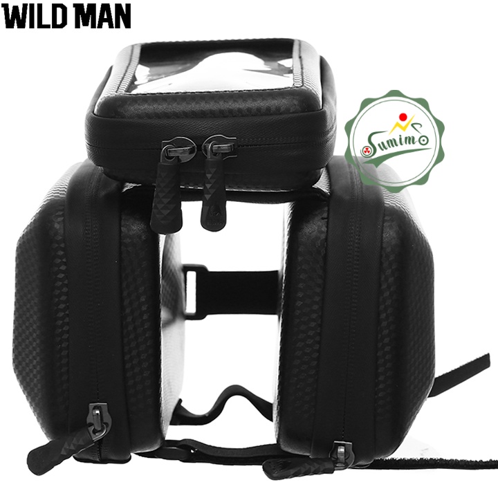 Túi xe đạp - Túi 3 ngăn WILDMAN E6S form cứng cao cấp