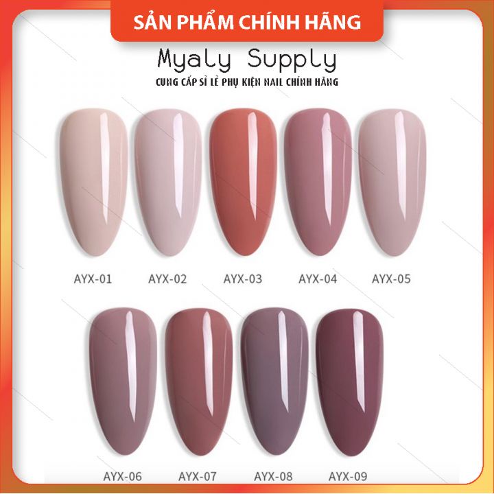 Set Sơn AS Tím Chai Đỏ Nắp Nhọn 9 Chai Cao Cấp AYX SP000320