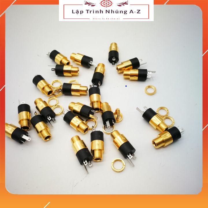 [Lập Trình Nhúng A-Z][G16] Jack Audio AUX 3.5mm PJ-392 Có Ren Ốc Vặn