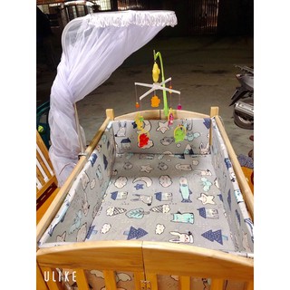Cũi gỗ sồi Mỹ - 70 x 110cm