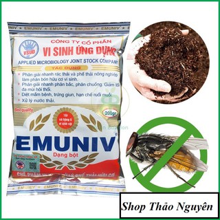 Chế phẩm vi sinh xử lý phế thải hữu cơ emuniv gói 200gr