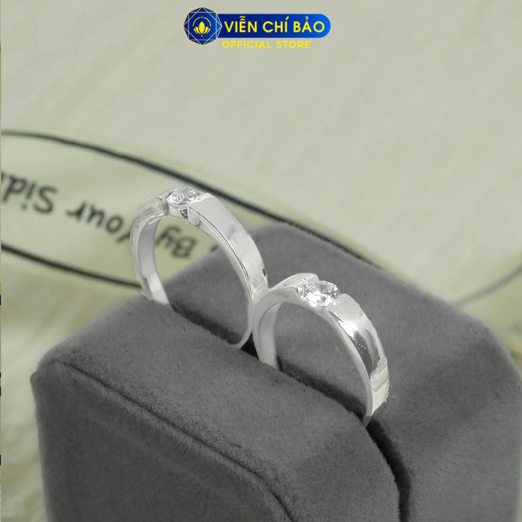 Nhẫn bạc đôi nam nữ Candy chất liệu bạc 925 thời trang phụ kiện trang sức Viễn Chí Bảo N700023 N700082