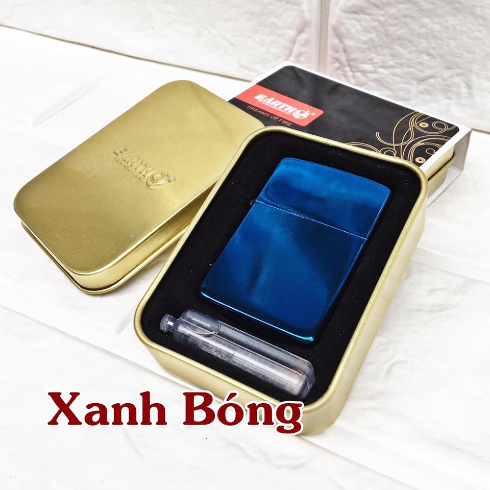 Vỏ Bật Lửa Zippo Trơn Nhiều Màu, Hộp Thiếc Tặng Kèm X-ang Mini - Hột quet độc lạ TANY SHOP ZPR04