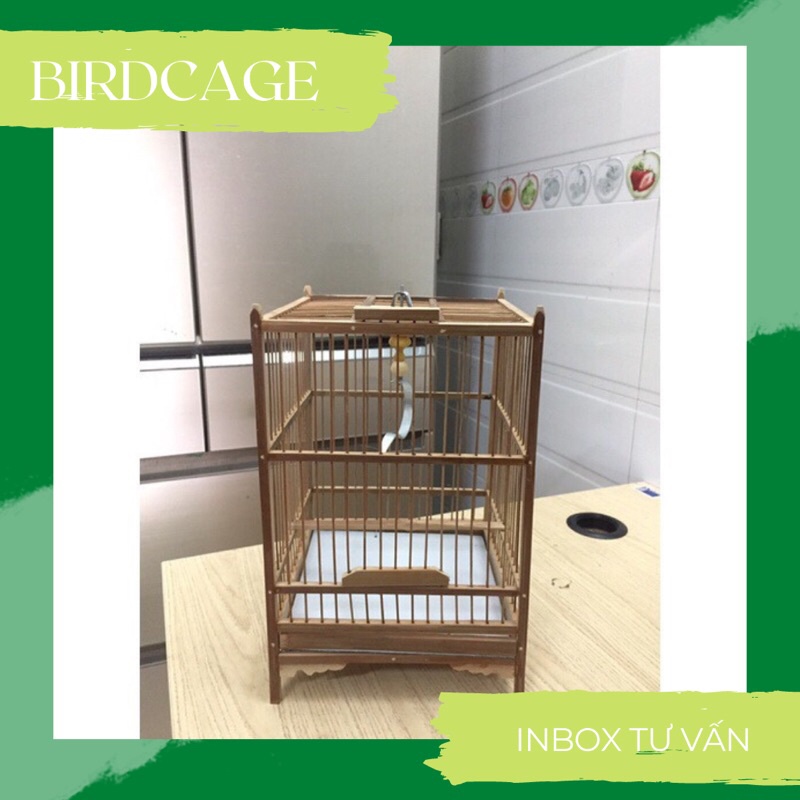 [HOT] Lồng Khuyên Trúc ( đầy đủ phụ kiện) tặng kèm cóng ăn