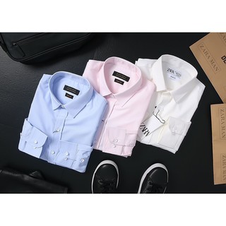 Áo Sơ Mi Lụa Zara Nam Cao Cấp Vải Mềm Mịn Mặc Mát