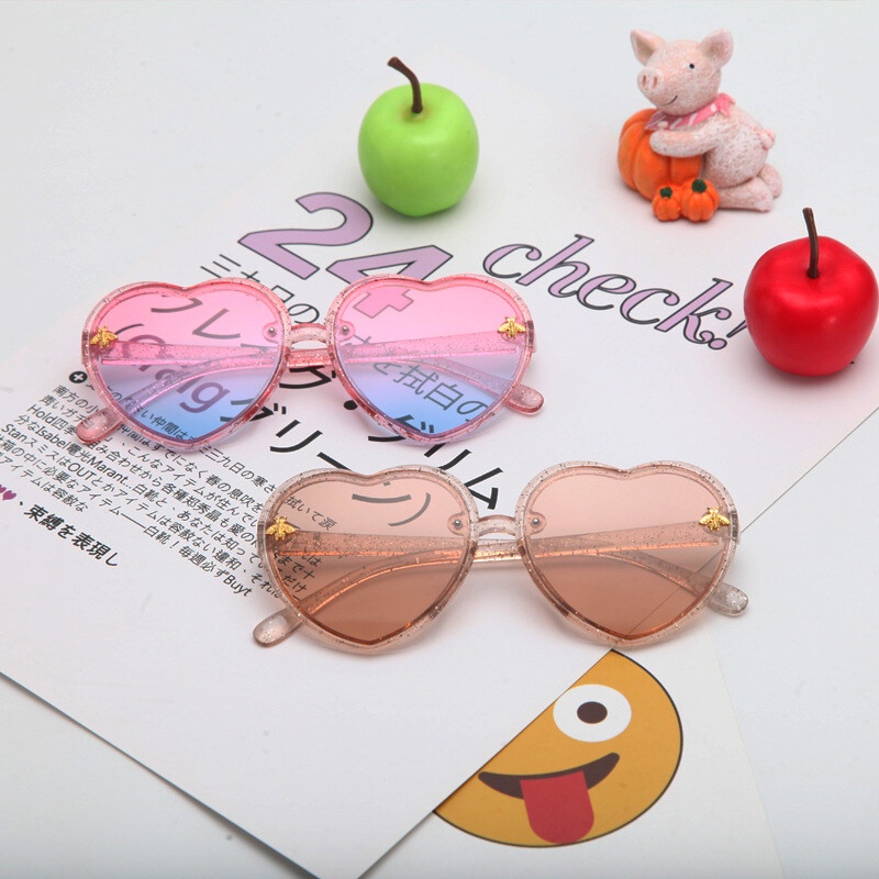 Kính Mát Hình Trái Tim Chống Tia UV400 Sự Bảo Vệ