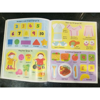 Bộ nhập - Usborne sticker book - Starting School